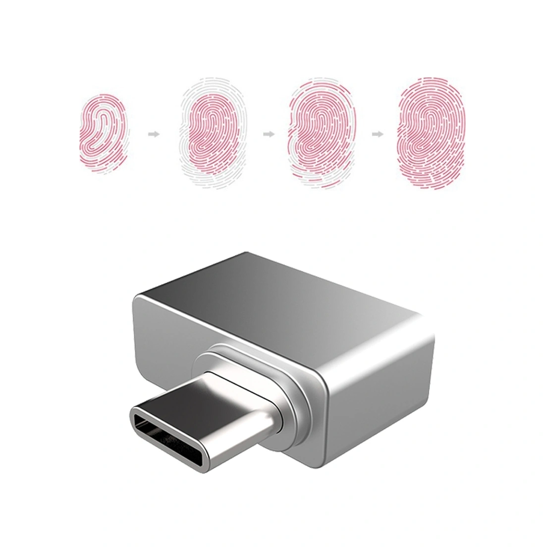 Sones Windows 7 / 10 / 11 Hello Dongle İçin Tru9 Type-c Usb Parmak İzi Okuyucu Modülü