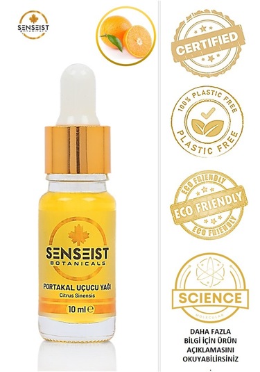 Senseist Botanicals Portakal Uçucu Yağı 10ml %100 Saf-sertifikalı