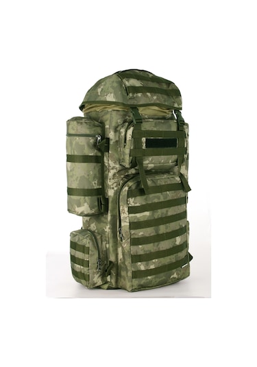 Strong 110 Lt Outdoor Askeri Operasyon Sırt Çantası Dağcı Kamp Arazi Çantası Seyahat Gezi Çantası Kamuflaj Haki Yeşil