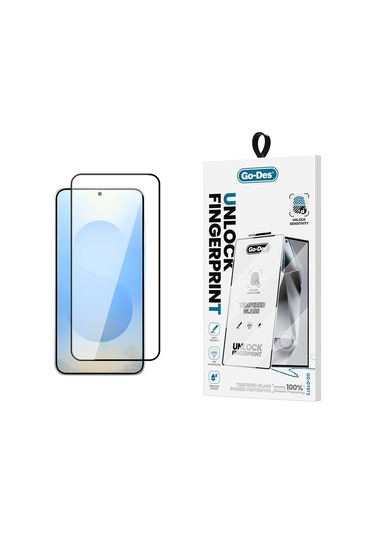 Galaxy Uyumlu S25 Hd Cam Ekran Koruyucu Go Des Gd-001 Parmak İzi Bırakmayan 9h Temperli Siyah