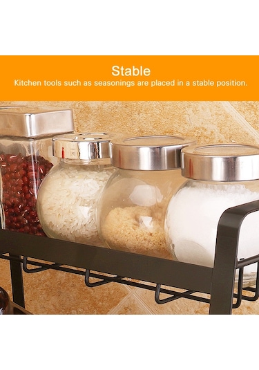 Sones Yaratıcı Mutfak Üç Katlı Depolama Rafı Baharat Rafı Diğer