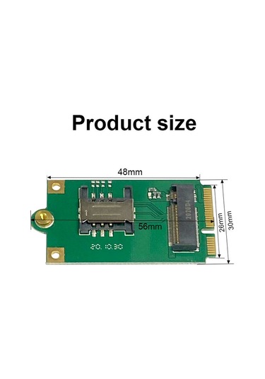 Xurunkeji 4g 5g M.2 - Pcie Adaptörü Ngff - Mini Pci-e Adaptör Kartı Sım Kart Yuvası İle L860-gl Dw5820e Dw5816e Em7455
