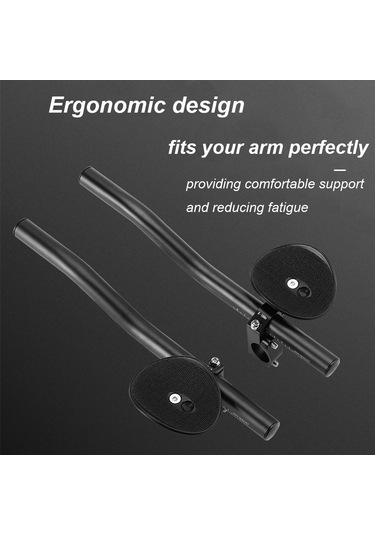 Dofolink Alüminyum Aloy Bisiklet Dinlenme Kolu, Dağ Bisikleti Yardımcı Kolu, Tt Kolu, Uzun Yol Sürüşü İçin Konforlu Tutamak