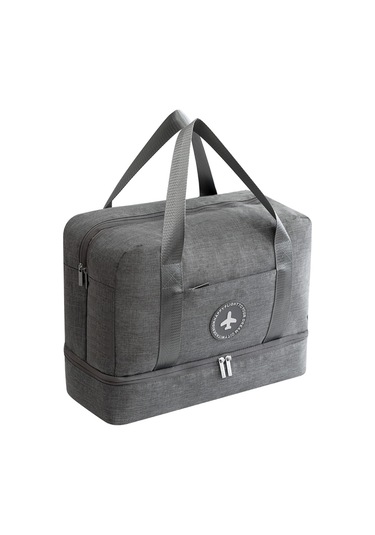 Su Geçirmez Büyük Kapasiteli Çift Katmanlı Plaj Çantası Taşınabilir Spor Çantaları Küp Çantalar Seyahat Çantaları Portakal Tozu Turuncu