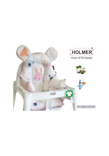 Holmer Leke Tutmaz Organik Mama Sandalyesi Minderi & Kılıfı Ml