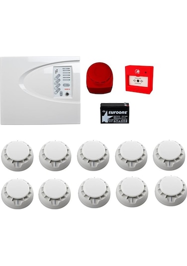 Teletek Yangın Alarm Sistemi Seti 10 Lu
