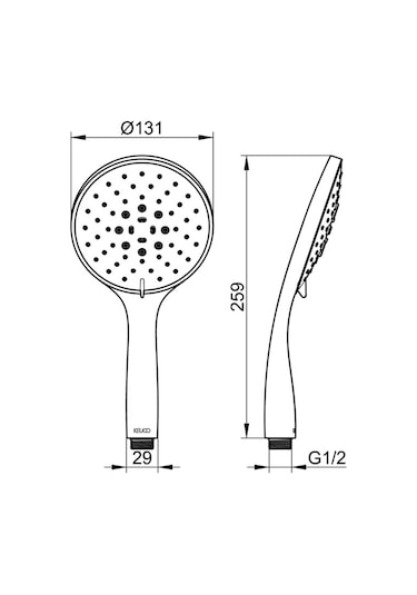 Keuco Showers Edıtıon 400 El Duşu 3 Fonk. Eco Air Krom - Keu. Diğer
