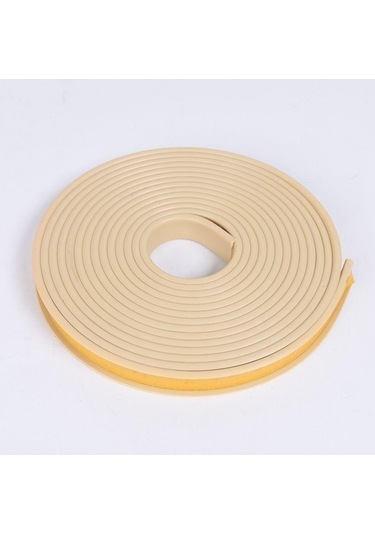 Novahub Bej Tutkal Kendinden Yapışkanlı Yumuşak U Şekilli Boş Tutma Kenar Bantlama Trimli Dolap 12mm Bej