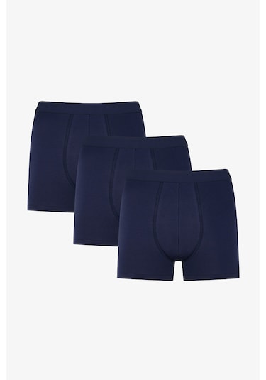 Penti Erkek Pamukl Basic Mavi 3'lü Boxer Külot