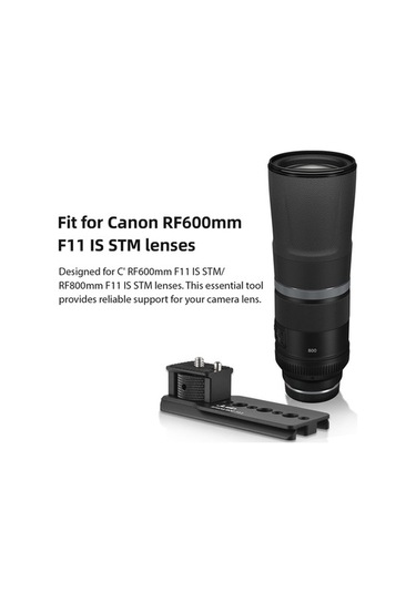 Pazly Canon Rf600mm/rf800mm F11 Is Stm Ayağı İçin Hızlı Çıkarılabilir Alüminyum Tripod Montajı