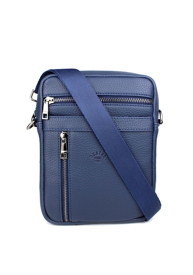 Erkek Askılı Postacı Çanta Omuz Çantası Lacivert