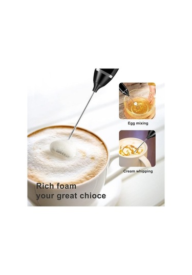 Fastbuy Şarj Edilebilir Elektrikli Süt Köpürtücü 3 Hızlı Sıcak Soğut Köpük Makinesi Siyah Siyah