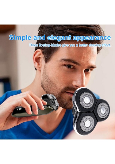 Geeksen Razor Üç Bıçaklı Yedek Başlıklar Yıkanabilir Elektrikli Tıraş Başlıkları Philips No-relco Sh90 S9000 Rq10 Rq12 İçin Yedek