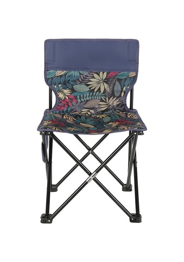 Boyut M Dış Mekan Katlanır Sandalye Metal + Oxford Kumaş Kamp Balıkçılık Arkalığı Sandalye - Yaprak Yeşil