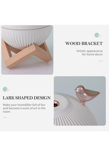 Novahub 3 Işık Modlu Beyaz Tukan Şekilli Usb Nemlendirici - Sessiz Oda Havası Temizleyici