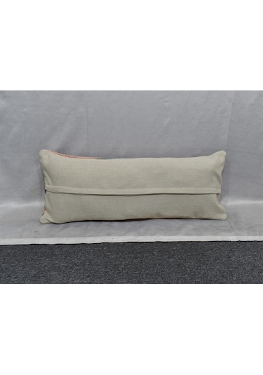 Zehra Abla Halı Yeni El Dokuma Dekoratif Lumbar Kilim Kırlent Yastık Kılıfı 6688 Çok Renkli