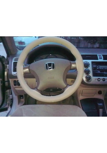 Otokılıfcı Sarmalı Dikmeli Noktalı Model Deri Direksiyon Kılıfı