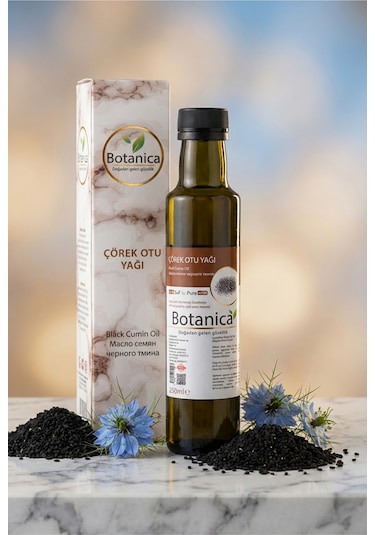 Botanica %100 Saf Çörekotu Yağı Soğuk Sıkım Gıda Uyumlu Ekonomik Aile Boyu 250 Ml 250 ML