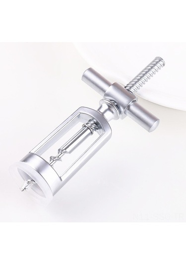 Ulzyvf Pratik Paslanmaz Çelik Şarap Açacağı - Kolay Kullanım, Dayanıklı Ve Şık Gümüş Kolay Açma, Dayanıklı Şarap Açacağı Gümüş