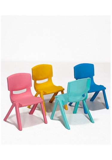 Modalife Junior 6 Adet Kreş Anaokulu Çocuk Sandalyesi Sert Plastik