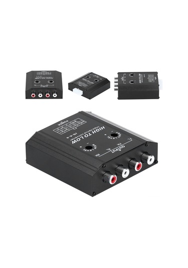 Reedark 4 Kanal Oto Ses Yüksekten Düşük Frekans Filtresi Dönüştürücü - Gürültü Engelleme, Rca Çıkışlı, Hızlı Isı Dağıtımı