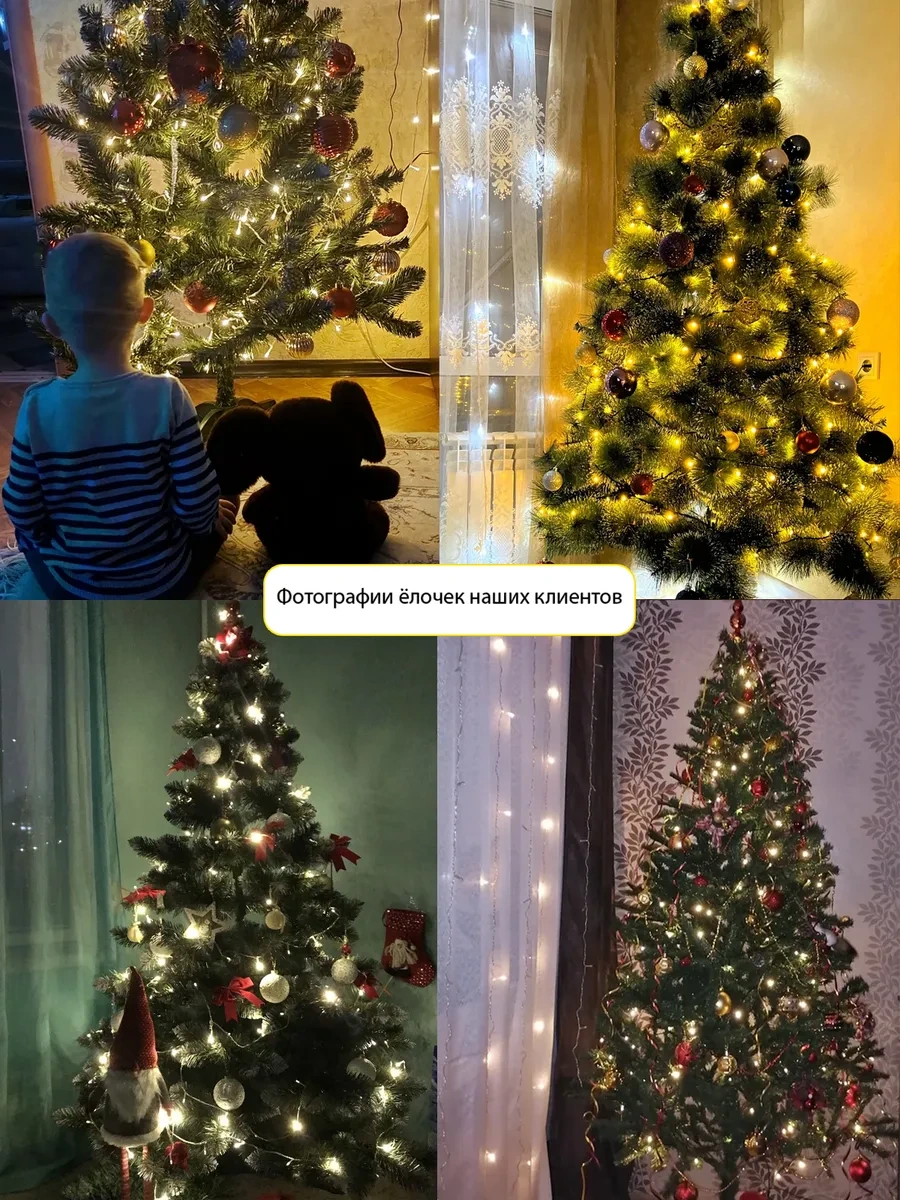 Twinklegarlooo Isı Işığıyla Ağaç Süsü Led Işık Zinciri 188298651 Gri