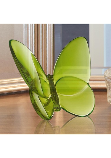 Suntek Magideal Kristal Kelebek Heykelcik Kitaplık Ev Masası Yeşil