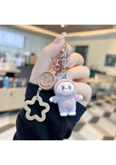 Novahub Minis Labubu Koyun Peluş Okul Çantası Kolye, 5cm, Üniseks, 14+ Yaş