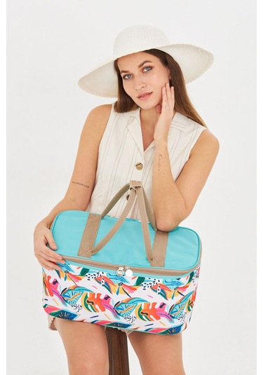 Superbag 22 Litre Piknik/kamp Çantası Sepeti. Termal Termos Çanta Sıcak-soğuk Koruma Sağlar Luca-20250136 Luca Çok Renkli