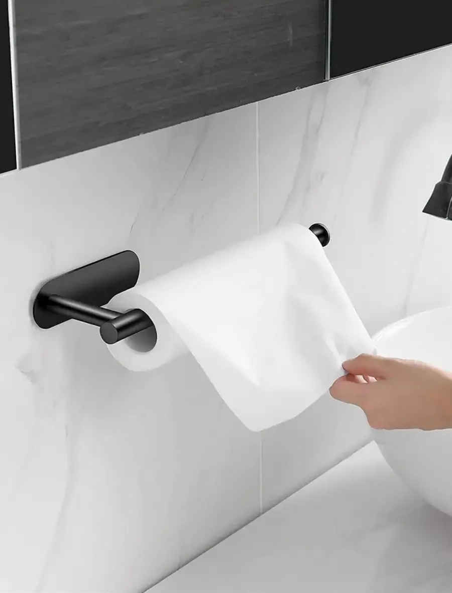 Karapi Tun Kendinden Yapışkanlı Kağıt Havlu Tutucu 211415387 Siyah