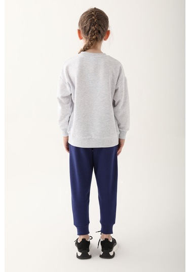 Frozen D4825-3 Çocuk  Kar Melanj Eşofman Takımı