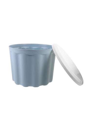 Sones Çok Amaçlı Ev Plastik Saklama Taburesi Çeşitli Atıştırmalıklar İçin, Renk: Küçük Gök Mavisi