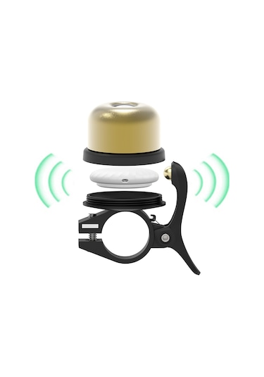 Micflip P20 Bisiklet Zili Akıllı Takip Cihaz Özellikli Gold