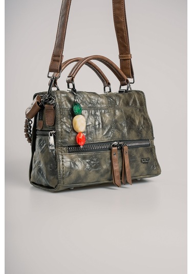 Ççs Kadın Omuz Çantası Ccs18030 Koyu-yeşil Koyu-yeşil