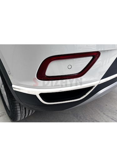 S-Dizayn VW T-Roc Makyajlı Krom Egzoz Görünümü Difüzör 2 Prç. 202