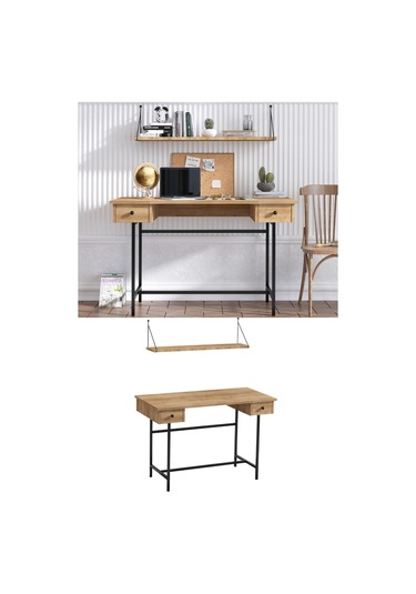 Decormet Dixie Çalışma Masası Safir Meşe Diğer