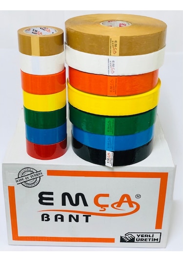 Renkli Koli Bandı 45X100 Metre