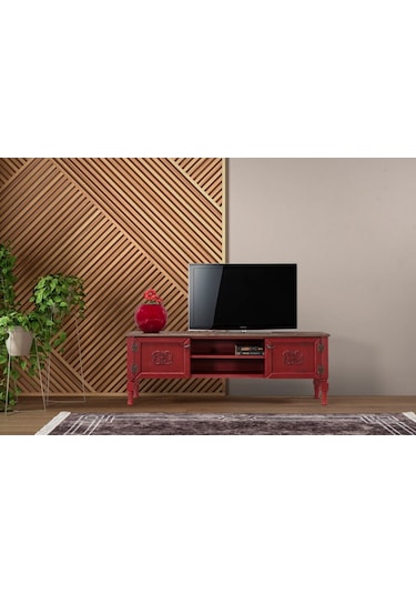 Onurdesign16 Onurdesign Pastel Boyalı Ahşap Tv Sehpası
