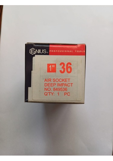 Genius Darbeli Lokma 1" -36mm Derin/uzun Boy 90mm, 1 Adet