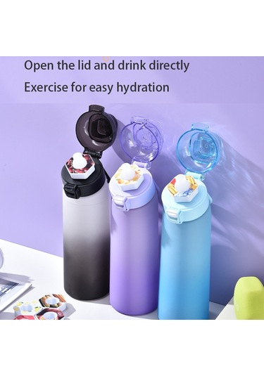 Sones 700 Ml Spor Su Şişesi Tritan Bpa İçermeyen Meyve Kokulu Su Bardağı 8 Koku Halkası Mavi