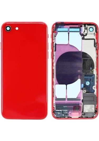 İphone 8 İle Uyumlu Dolu Kasa Kırmızı