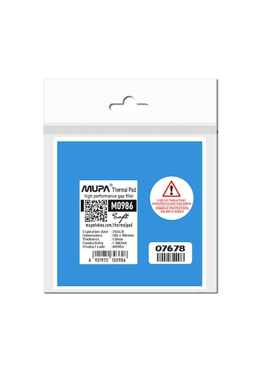 Mupa Termal Ped / Thermal Pad 1.0Mm 1.3W/Mk 10X10Cm M0986 Soft