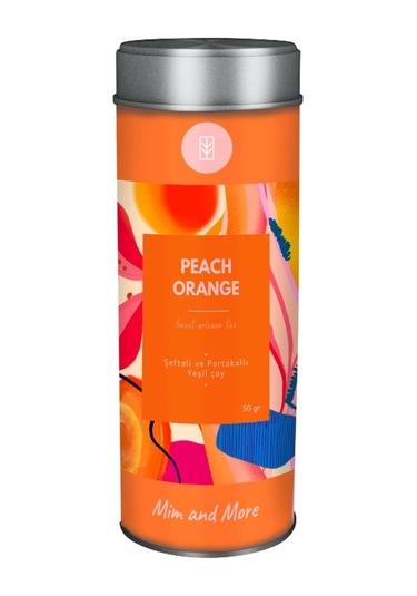 Mim And More Şeftali ve Portakallı Yeşil Çay Peach Orange 50 G