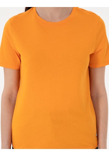 Pierre Cardin Kadın Turuncu Tişört Basic 50305766-vr051 Turuncu
