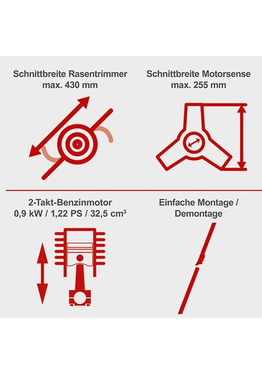 Scheppach PBC520 Benzinli Yan Tırpan - 5910715915