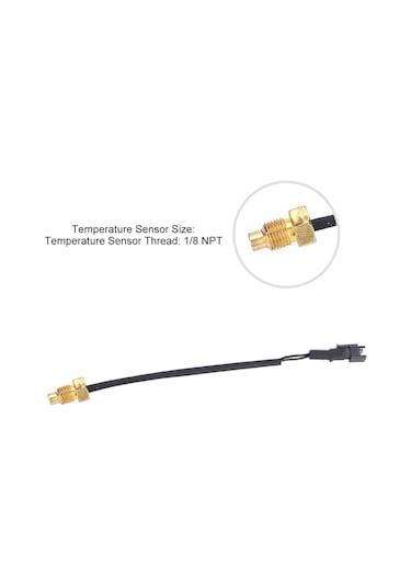 Konesam Motosikletler İçin Evrensel Dijital Su Sıcaklığı Gösterici - 0-120 C Aralığı, Mavi Işık, 12v Uyumlu, Su Geçirmez, Aşırı Sıcaklık Uyarısı