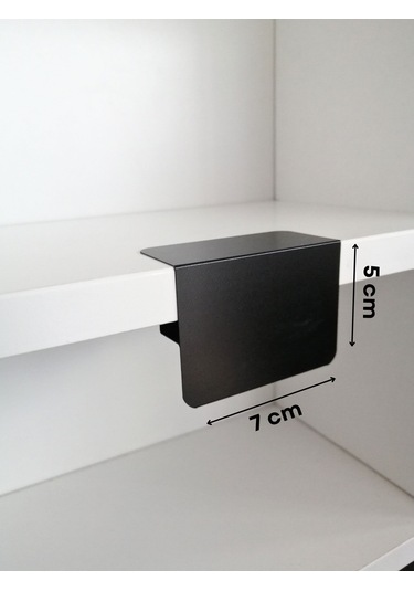 10 Adet Silinebilir Karatahta Siyah Etiket Ahşap Raf İçin 5 x 7 CM