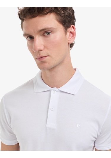 Pierre Cardin Erkek Beyaz Tişört Basic 50325323-vr013