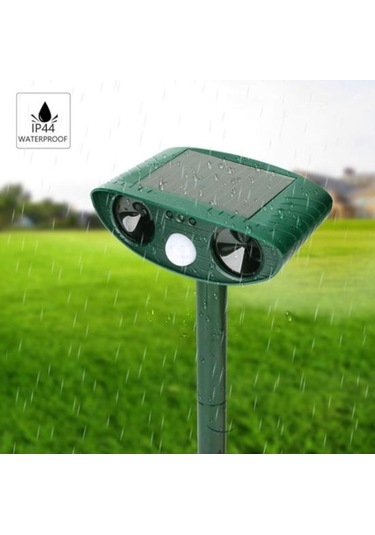 Tongxida Öğle Güneşli Aile Bahçe Kedi Köpek Ultrasonik Kovucu Dış Mekan Su Geçirmez Enerjili Hayvan Kovucu