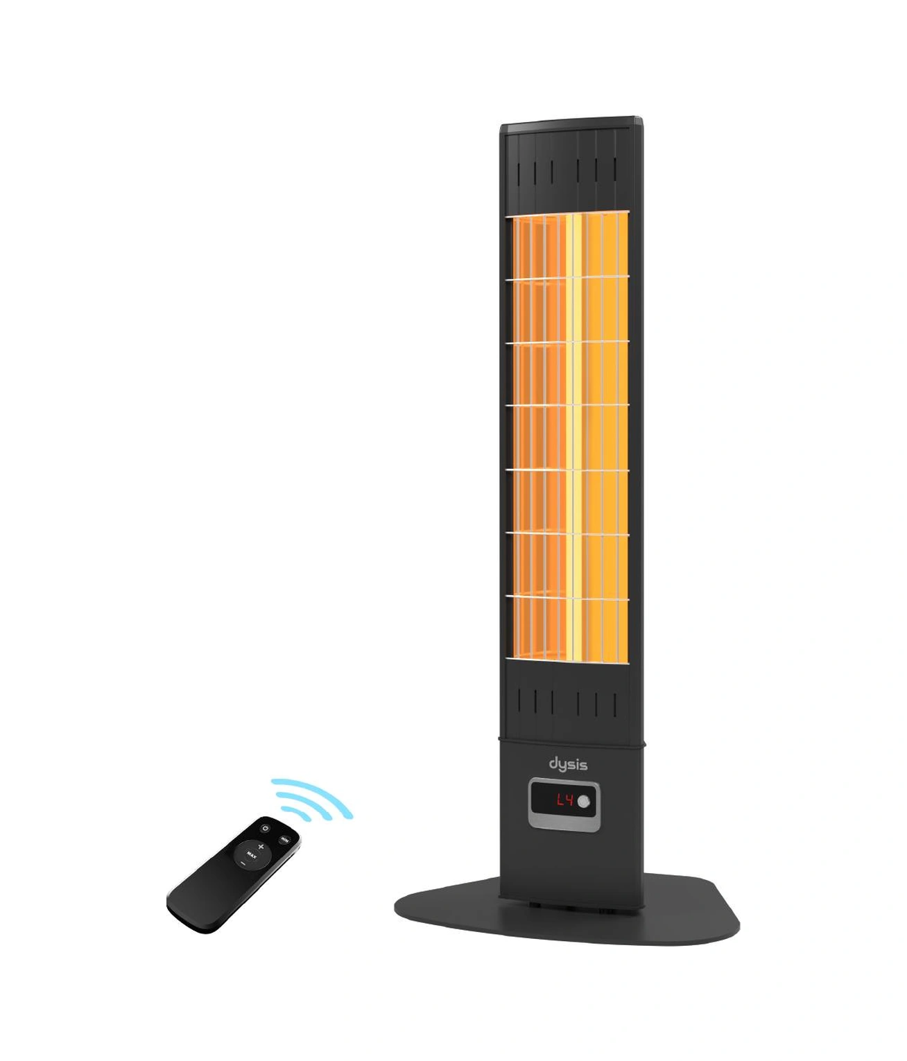 Simfer Ssx2351odrb Single X Karbon Serisi Ip65 Suya-toza Dayanıklı 2300 W Siyah Uzaktan Kumandalı İç/dış Mekan Isıtıcı